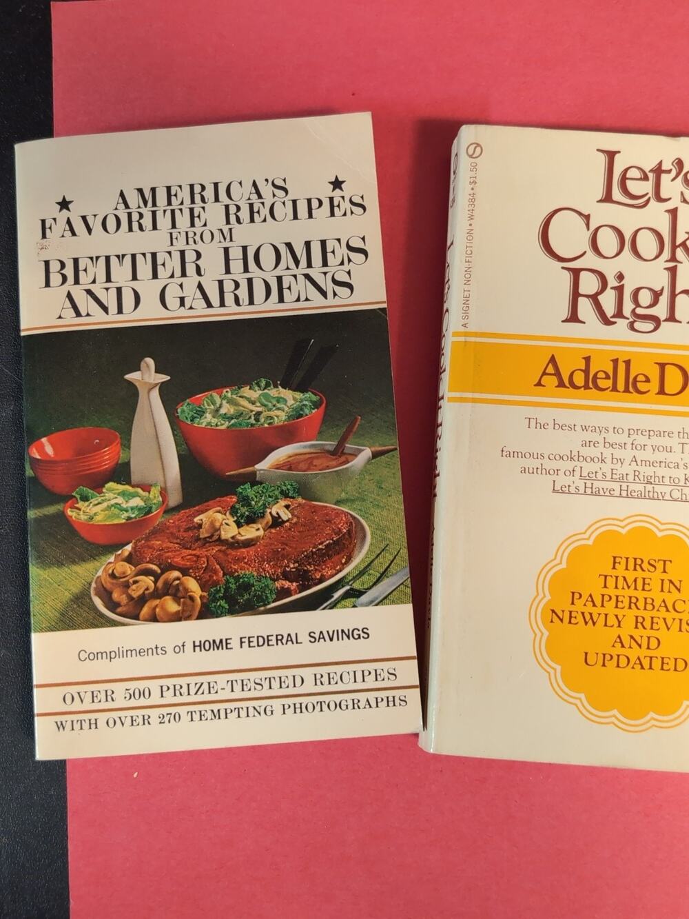 LET'S COOK IT RIGHT by Adelle Davis vintage 1970 Signet PB / HMG Recipes Lot
